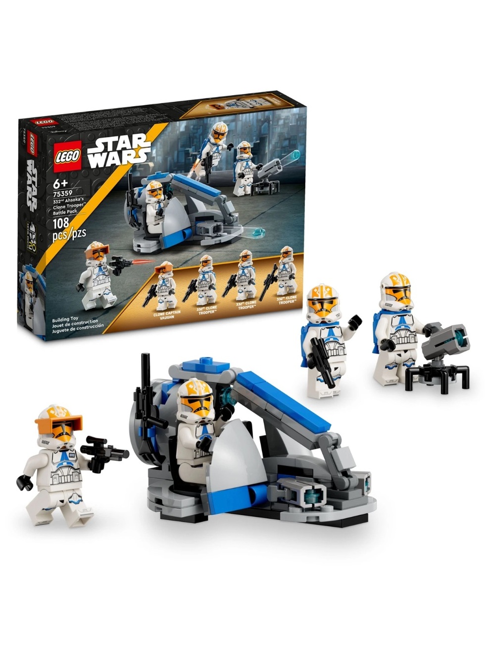 LEGO Star Wars Clone Wars 75359 332nd Ahsoka's Clone Trooper Battle Pack…